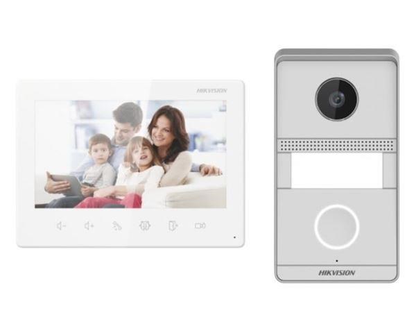 HIKVISION DS-KIS101-P/Surface, Kit videotelefonu, 2-drát, povrchová montáž, bytový monitor + dveřní stanice