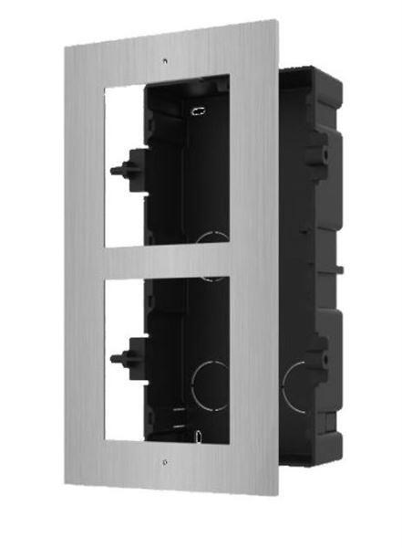 HIKVISION DS-KD-ACF2/S, 2-rámeček  interkomu pro zápustnou montáž; nerez