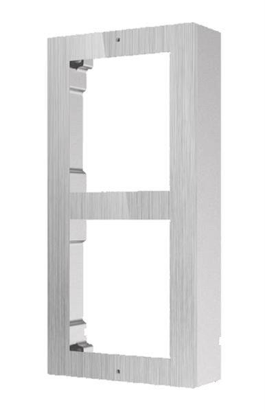 HIKVISION DS-KD-ACW2/S, 2-rámeček interkomu pro povrchovou montáž; nerez