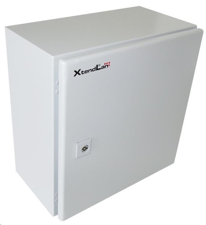XtendLan 19" univerzální rozvaděč s montážní deskou, krytí IP66, šířka 380mm, hloubka 210mm, výška 380mm, šedý