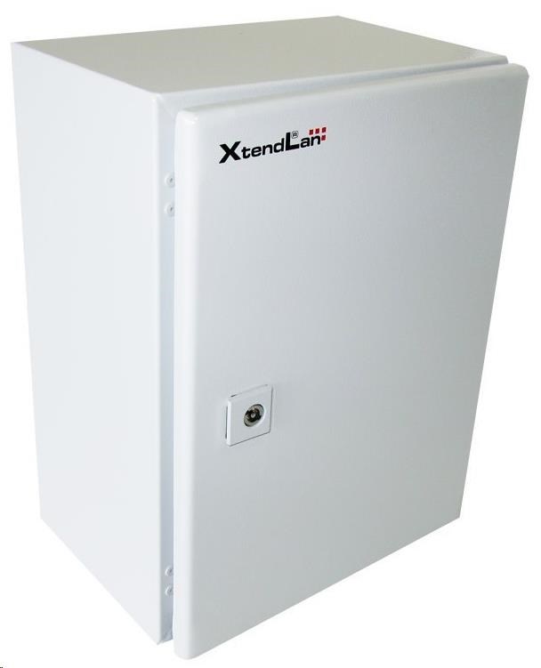 XtendLan 19" univerzální rozvaděč s montážní deskou, krytí IP66, šířka 300mm, hloubka 210mm, výška 400mm, šedý