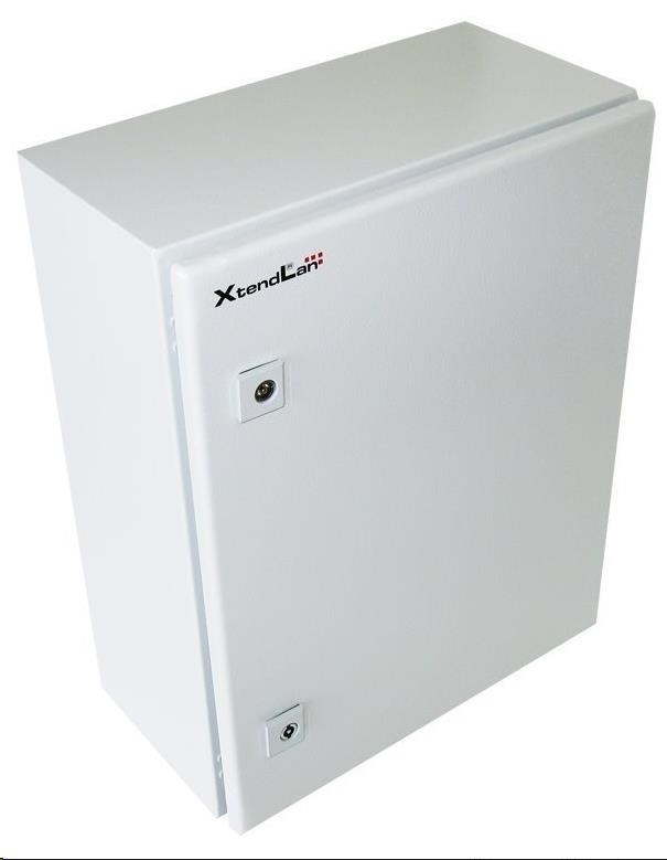 XtendLan 19" univerzální rozvaděč s montážní deskou, krytí IP66, šířka 400mm, hloubka 210mm, výška 500mm, šedý