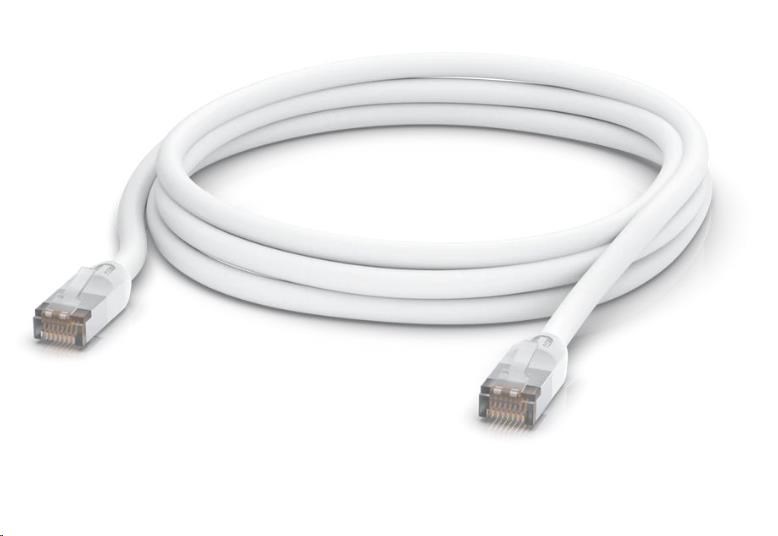 UBNT UACC-Cable-Patch-Outdoor-3M-W, Outdoor UniFi Patch kabel, 3m, Cat5e, bílý