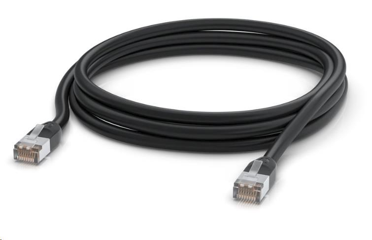 UBNT UACC-Cable-Patch-Outdoor-3M-BK, Outdoor UniFi patch kabel, 3m, Cat5e, černý