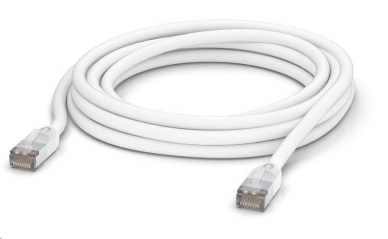 UBNT UACC-Cable-Patch-Outdoor-5M-W, Outdoor UniFi Patch kabel, 5m, Cat5e, bílý