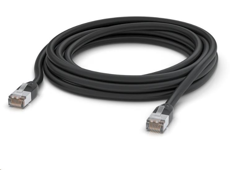 UBNT UACC-Cable-Patch-Outdoor-5M-BK, Outdoor UniFi patch kabel, 5m, Cat5e, černý