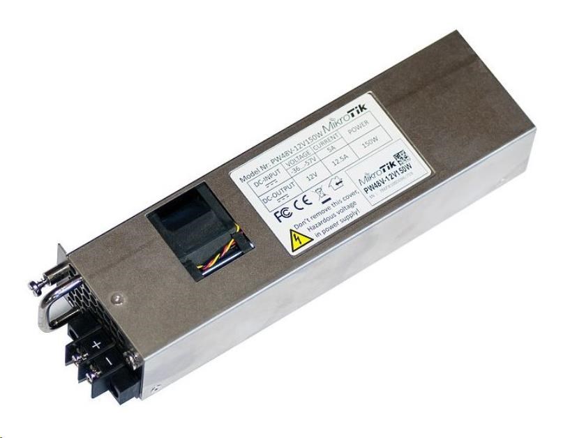 MikroTik PW48V-12V150W Hot Swap power supply for CCR1072-1G-8S+, -48V, 150W