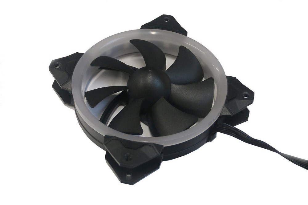 EUROCASE ventilátor RGB 120mm (Turbine blade, FullControl Led)