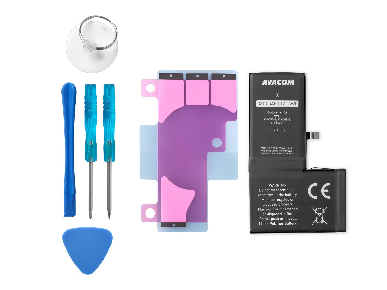 AVACOM Baterie pro Apple iPhone X - vysokokapacitní, Li-Ion 3,82V 3210mAh (náhrada 616-00346)