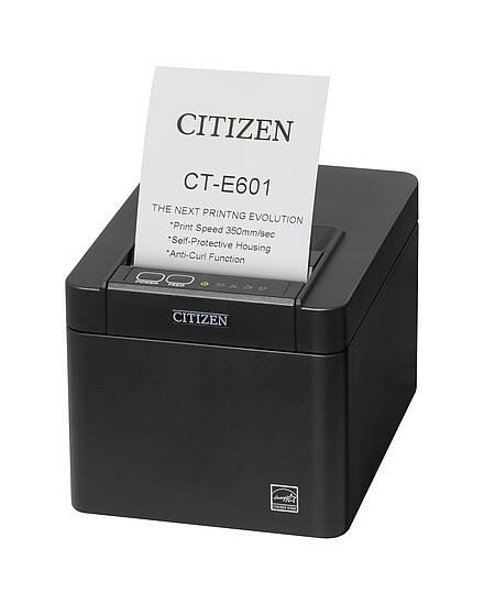 Citizen CT-E601, USB, USB Host, Lightning, 8 dots/mm (203 dpi), cutter, black