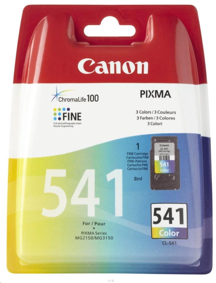 Canon Cartridge CL-541 C/M/Y pro PIXMA MG, PIXMA MX, PIXMA TS 3550, 2250, 515, 4150, 4250 (180 str.)