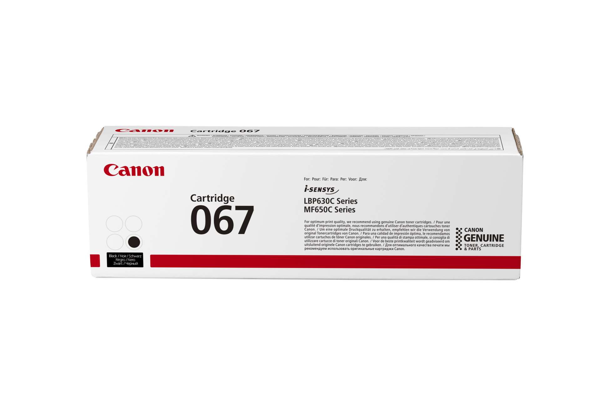 Canon TONER 067 černá pro i-SENSYS LBP631Cw, LBP633Cdwa, MF651Cw, MF655Cdw, MF657Cdw (1350 str.)
