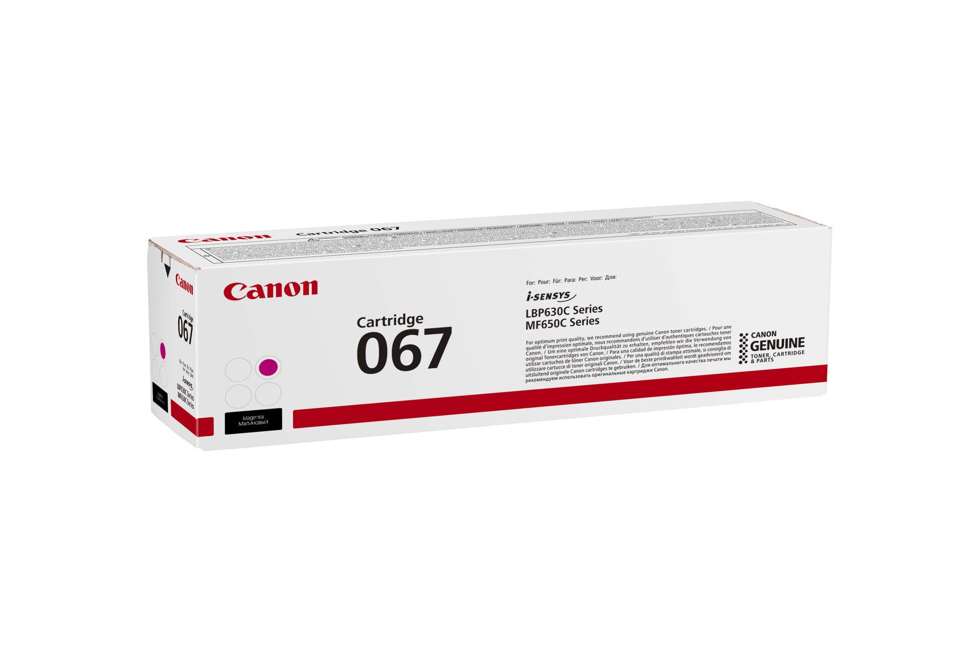 Canon TONER 067 purpurová pro i-SENSYS LBP631Cw, LBP633Cdwa, MF651Cw, MF655Cdw, MF657Cdw (1250 str.)
