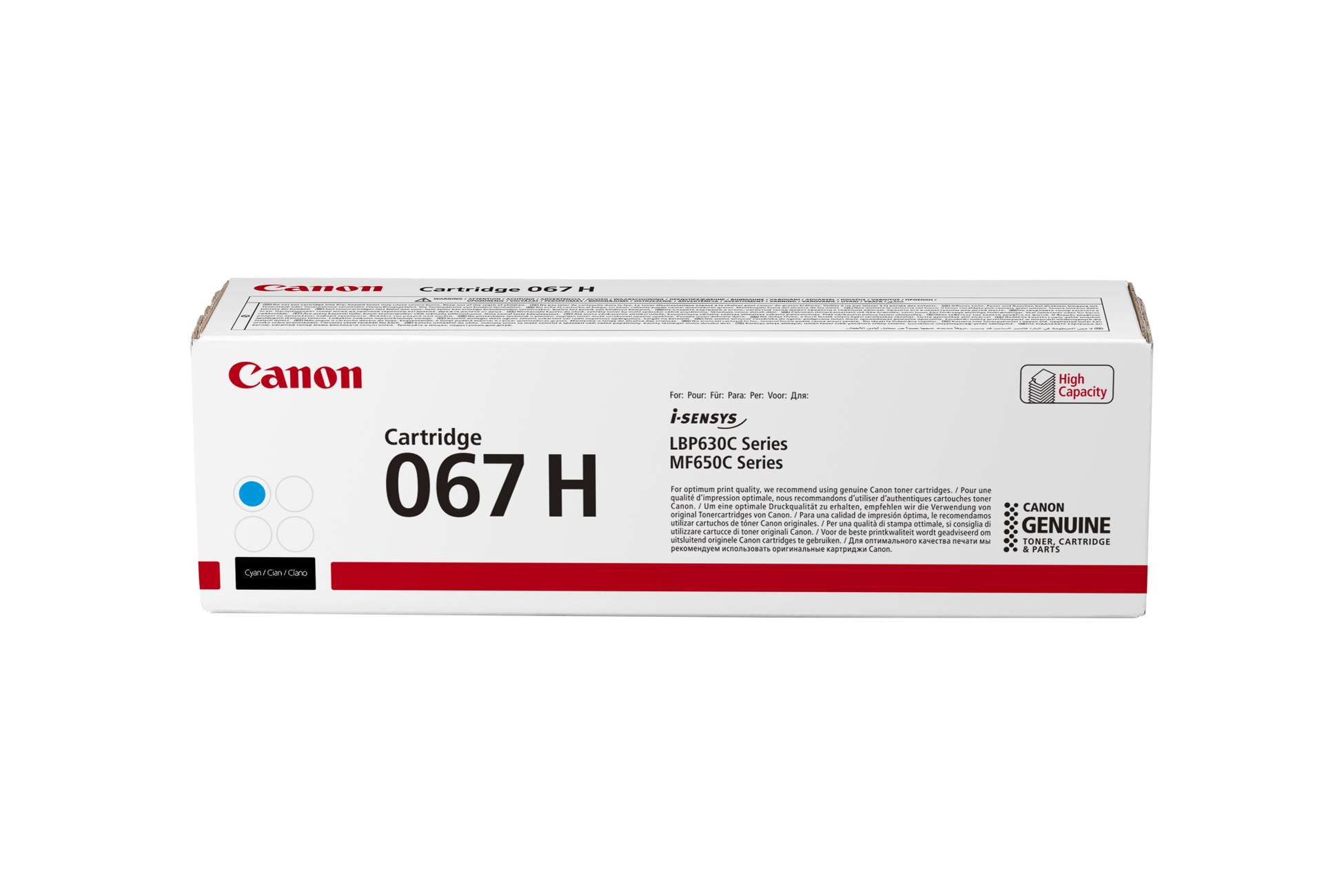 Canon TONER 067H azurová i-SENSYS LBP631Cw, LBP633Cdw, MF651Cw, MF655Cdw, MF657Cdw (2350 str.)