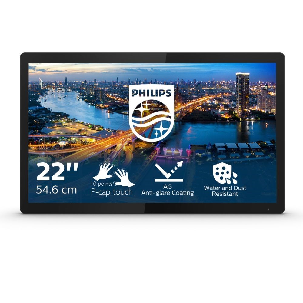 Philips MT IPS LED 21,5" 222B1TFL - IPS panel, 1920x1080, dotyk, open frame, D-Sub, DVI, DP, HDMI, USB 3.2
