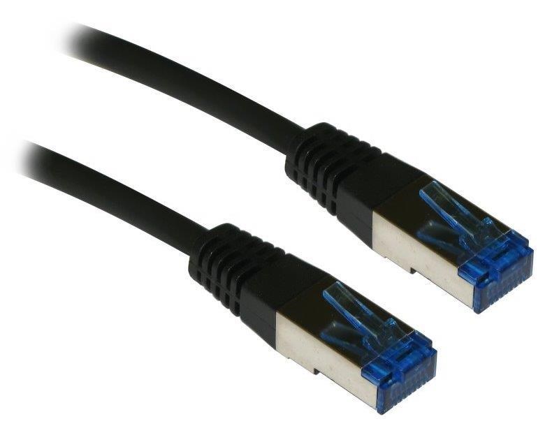 XtendLan patch kabel Cat6A, SFTP, LS0H - 3m, černý