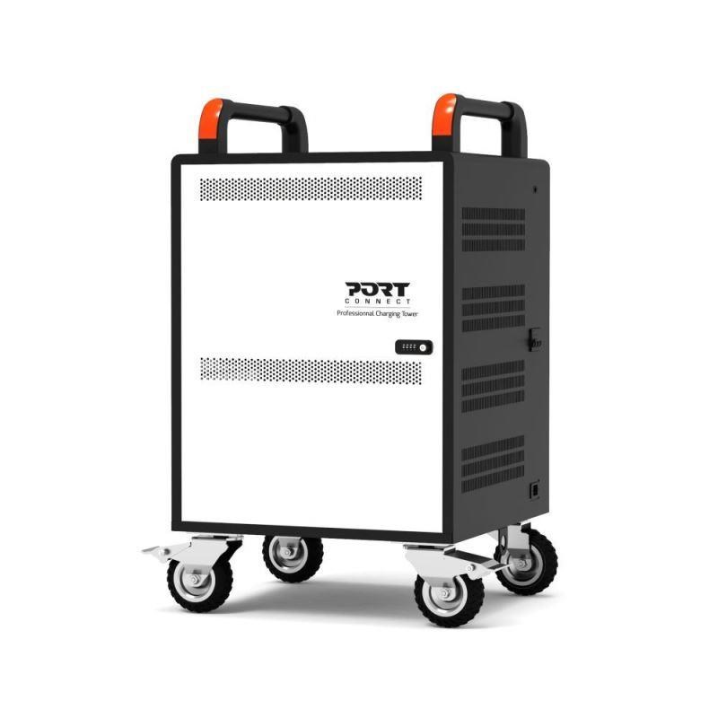 PORT CONNECT CHARGING CABINET 20 Notebooks + RACK 1xU 19’’, černý a béžový