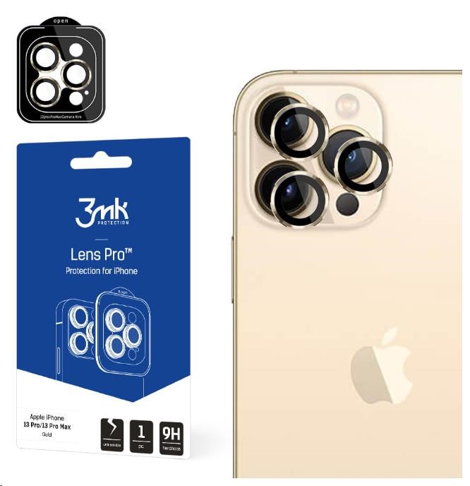 3mk Lens Protection Pro pro Apple iPhone 14, zlatá