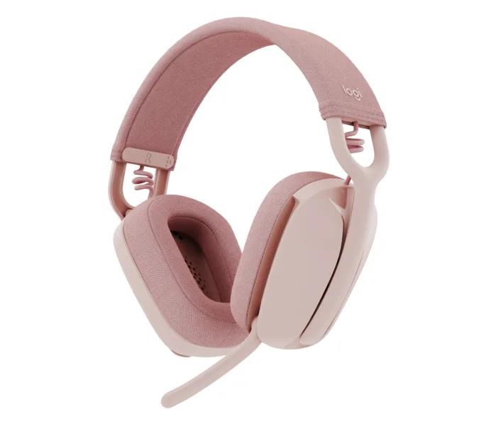 Logitech Zone Vibe 100 Wireless Headset, rose