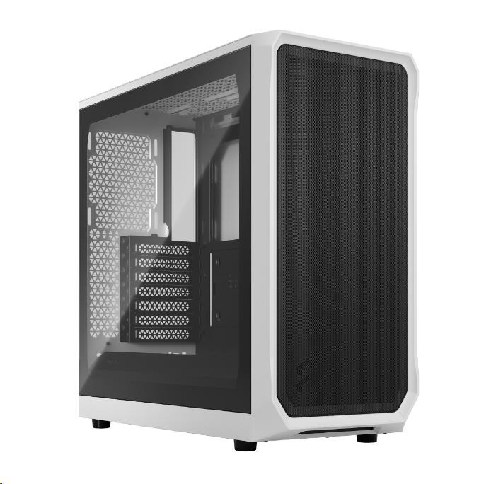 FRACTAL DESIGN skříň Focus 2 White TG Clear Tint, 2x USB 3.0, bez zdroje, mATX