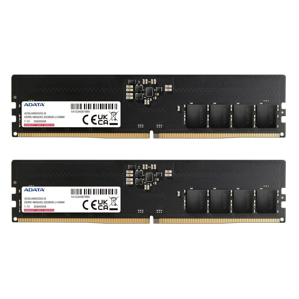 ADATA DIMM DDR5 16GB (Kit of 2) 4800MHz CL40 Dual Tray