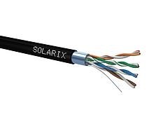 Instalační kabel Solarix venkovní FTP, Cat5E, drát, PE, box 100m SXKD-5E-FTP-PE