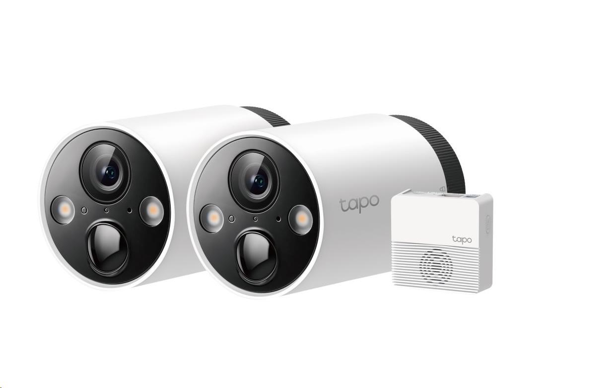 TP-Link Tapo C420S2 - 2x Tapo C420, 1x Tapo H200 (4MP, 2K QHD, IR 15m, WiFi, micro SD card, IP65)