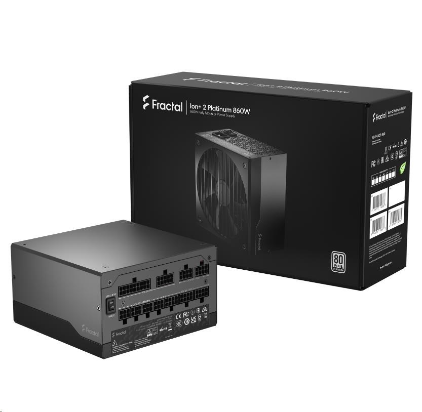 FRACTAL DESIGN zdroj Ion+ 2 860W PLATINUM, modular, 80+ Platinum
