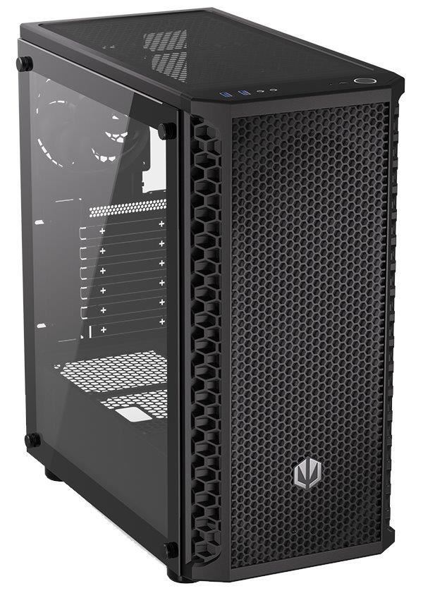 ENDORFY Case Signum 300 Air, Průhledná bočnice, ATX,  4x120mm, černá
