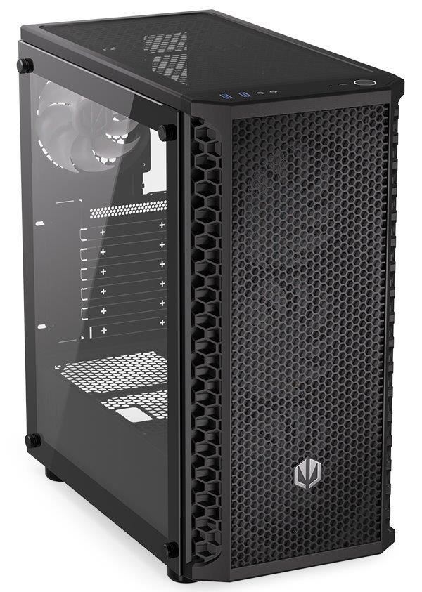 ENDORFY Case Signum 300 ARGB, Průhledná bočnice, ATX, 4x120mm, černá