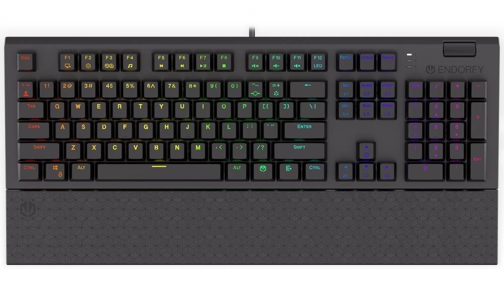 ENDORFY Klávesnice Omnis Kaihl Blue, Mechanická, USB, ARGB, černá