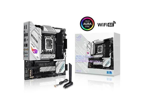 ASUS MB Sc LGA1700 ROG STRIX B760-G GAMING WIFI D4, Intel B760, 4xDDR4, 1xDP, 1xHDMI, WI-FI, mATX