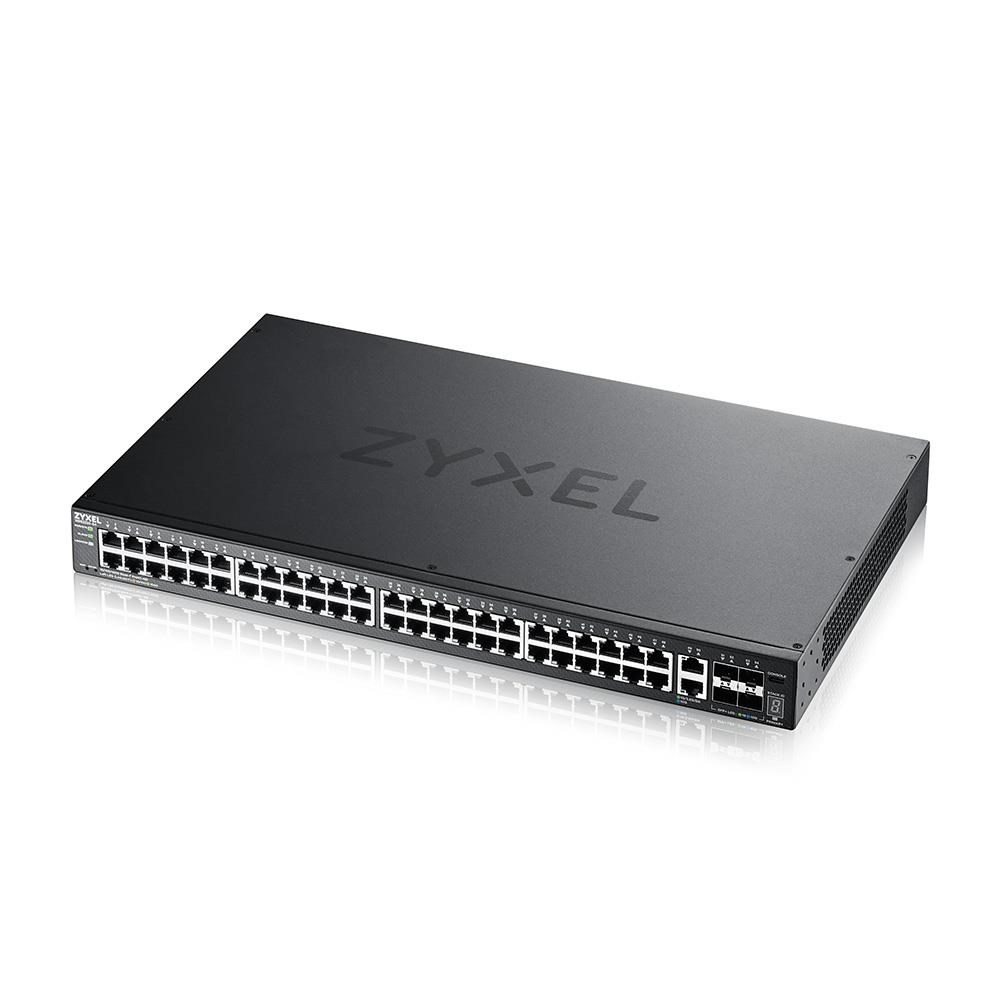 Zyxel XGS2220-54, L3 Access Switch, 48x1G RJ45 2x10mG RJ45, 4x10G SFP+ Uplink, incl. 1 yr NebulaFlex Pro