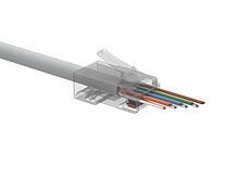 Solarix Univerzální EASY konektor RJ45 CAT6 UTP 8p8c na drát i licnu / 100 ks SXRJ45-6-UTP-EASY