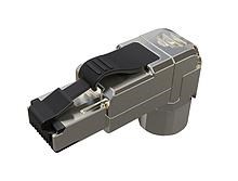 Solarix Konektor MPTL 90° RJ45 CAT5E STP samořezný SXRJ45-5E-STP-BK-SA-U