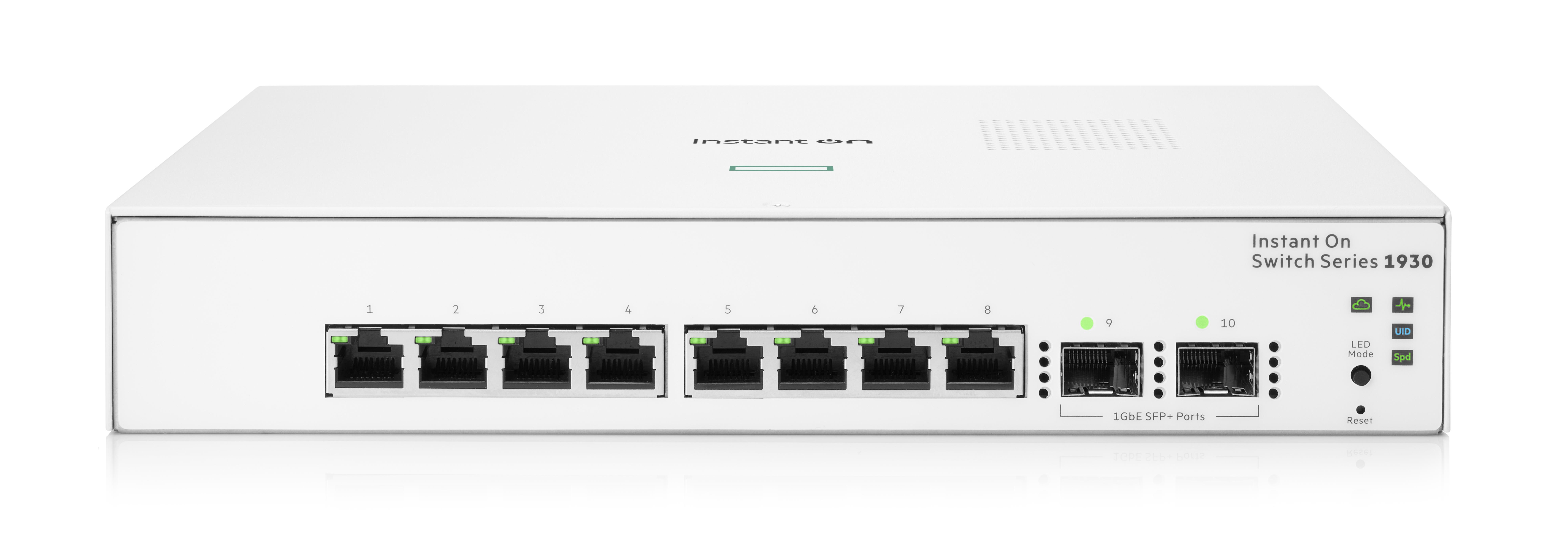 HPE Networking Instant On Switch 8p Gigabit 2p SFP (fanless) 1930