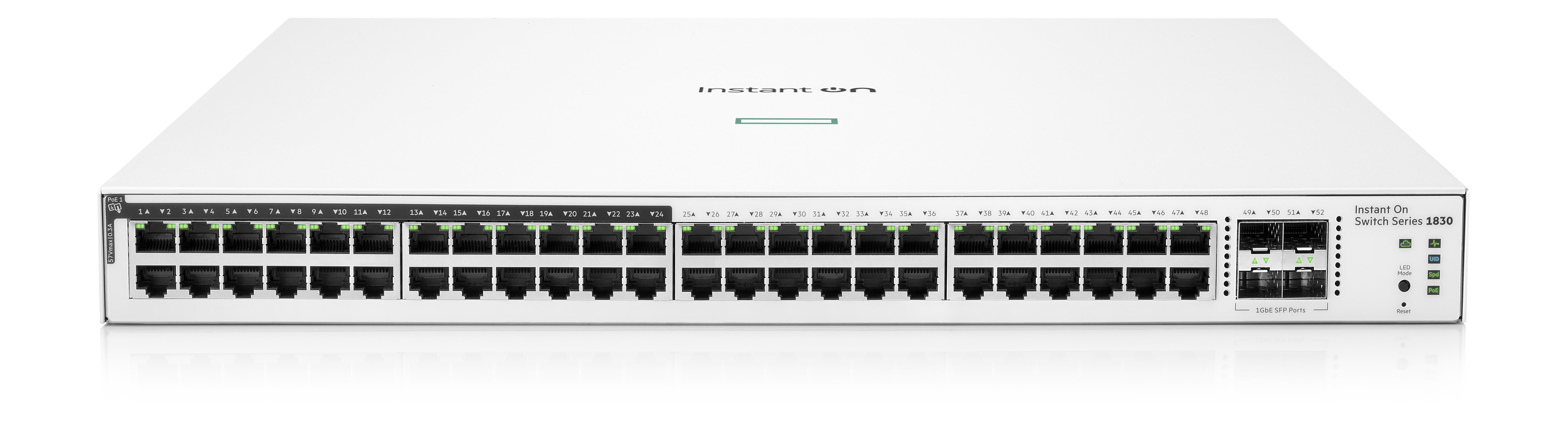 HPE Networking Instant On Switch 48p Gigabit CL4 PoE 4p SFP 370W 1830 (JL815A)