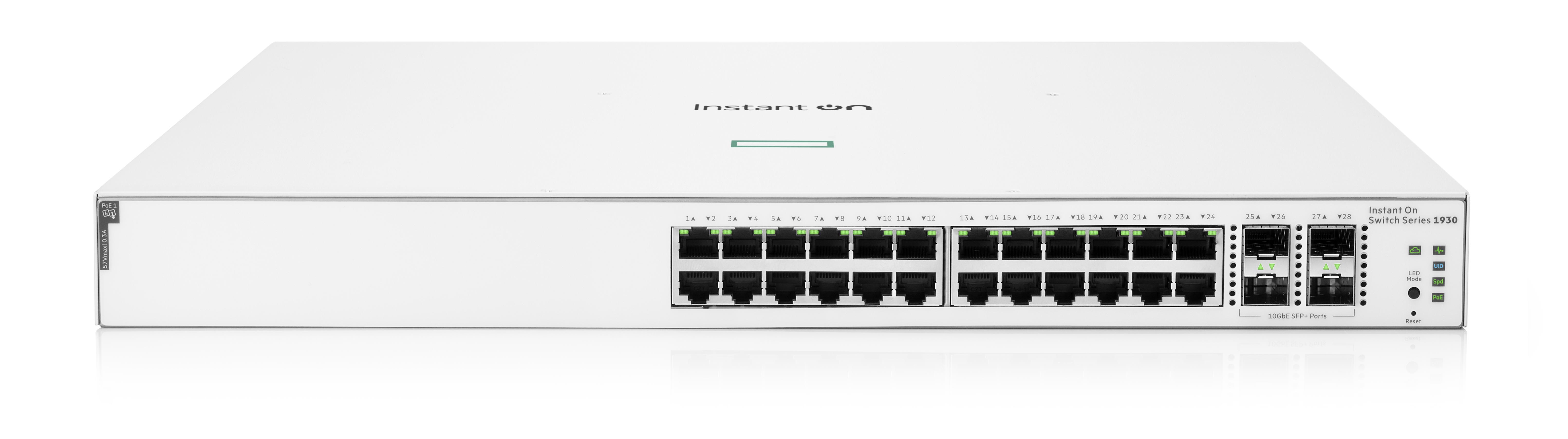 HPE Networking Instant On Switch 24p Gigabit CL4 PoE 4p SFP+ 195W 1930 (JL683B)