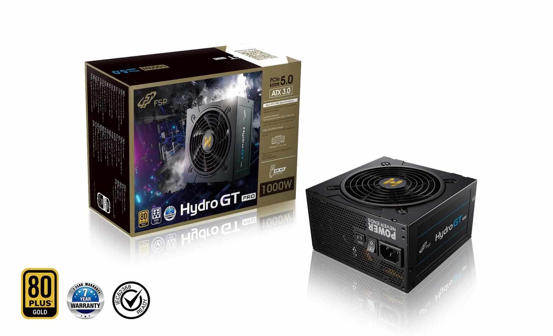 Fortron zdroj 1000W HYDRO GT PRO 1000, 80PLUS Gold, semi-modular (ATX 3.0, PCIe 5.0)