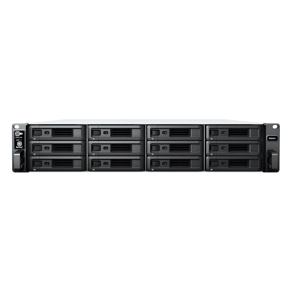 Synology RS2423+ RackStation (4C/Ryzen V1780B/3,35-3,6GHz/8GBRAM/12xSATA/2xUSB3.2/1xminiSAS/2xGbE/1x10GbE/1xPCIe)