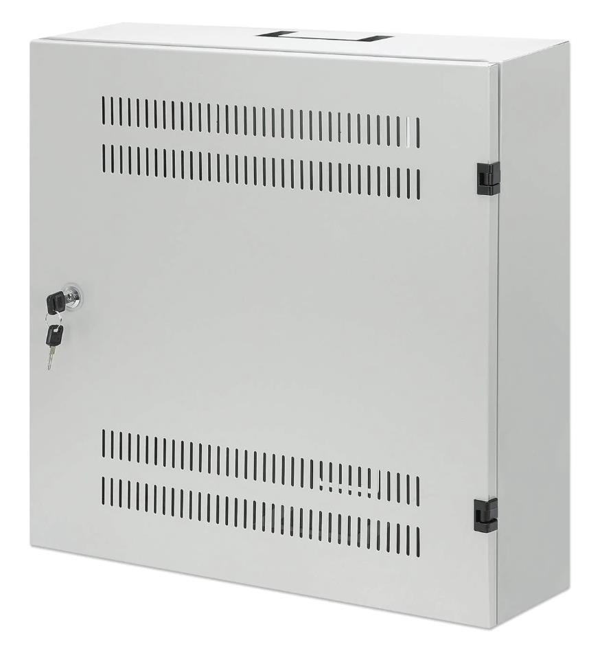 Intellinet Low-Profile 19" Cabinet, 4U Horizontal and 2U Vertical Rails, nástěnný rozvaděč, šedý