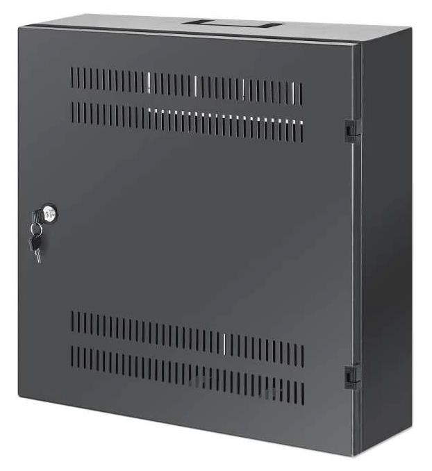 Intellinet Low-Profile 19" Cabinet, 4U Horizontal and 2U Vertical Rails, nástěnný rozvaděč, černý