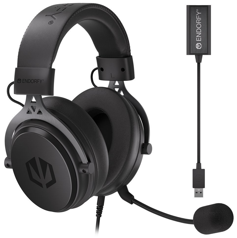 ENDORFY Sluchátka Viro Plus USB, 3.5mm jack, USB, černá