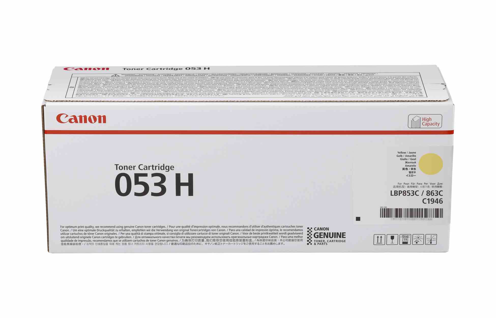 Canon LASER TONER CRG 053H Y žlutá pro i-SENSYS X C1946P (32 000 str.)
