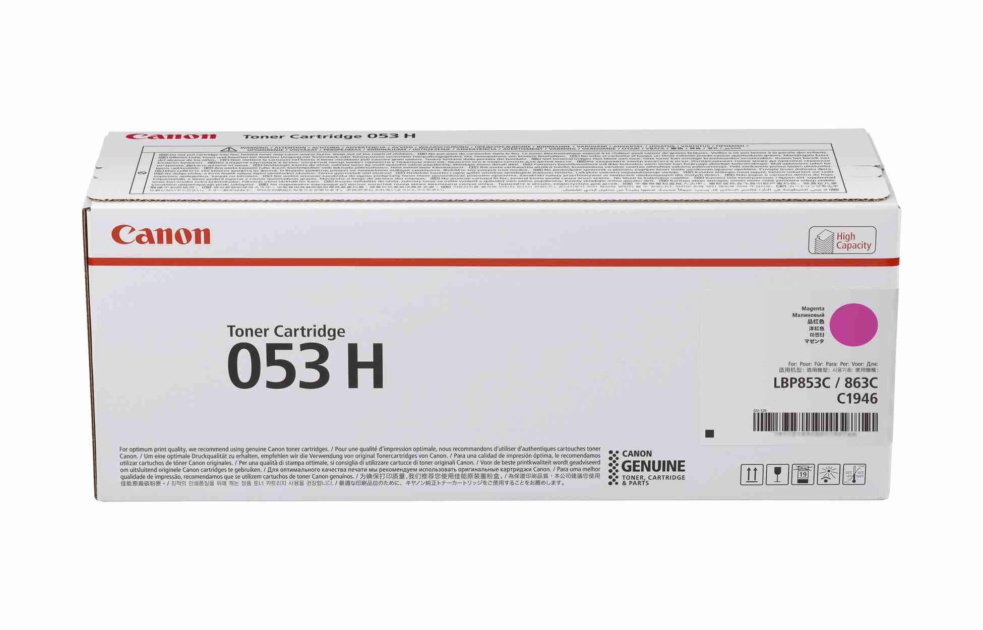 Canon LASER TONER CRG 053H M purpurová pro i-SENSYS X C1946P (32 000 str.)