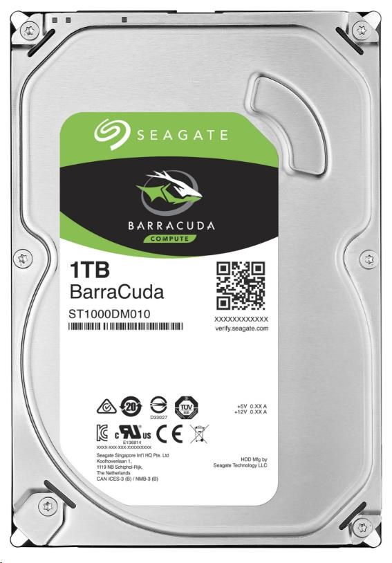 SEAGATE HDD 1TB BARRACUDA, 3.5", SATAIII, 7200 RPM, Cache 256MB