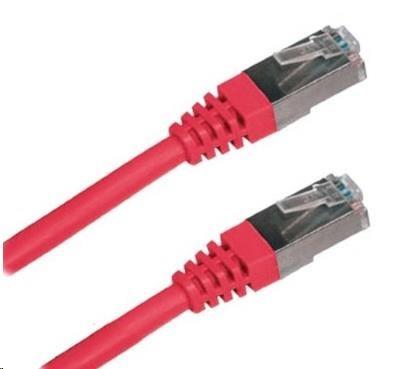 XtendLan patch kabel Cat5E, FTP - 3m, červený