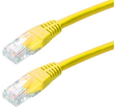 XtendLan patch kabel Cat5E, UTP - 2m, žlutý