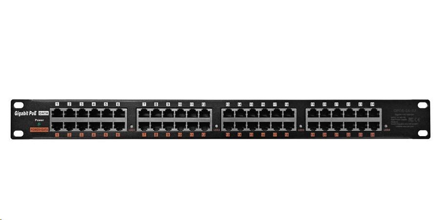 POE injektor pasivní - 24x 1 Gb/s, stíněný