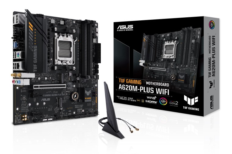 ASUS MB Sc AM5 TUF GAMING A620M-PLUS WIFI, AMD A620, 4xDDR5, 1xHDMI, 2xDP, mATX